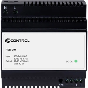C-Control PSD-304 sieťový zdroj na montážnu lištu (DIN lištu) Spotreba (Stand-By) 0.3 W 12 V/DC 6 A 72 W 1 x