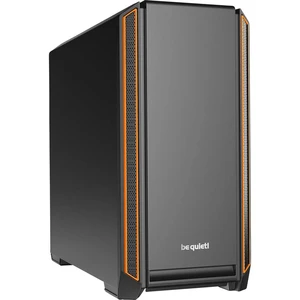 BeQuiet Silent Base 601 midi tower PC skrinka čierna, oranžová 2 predinštalované ventilátory, tlmené, prachový filter