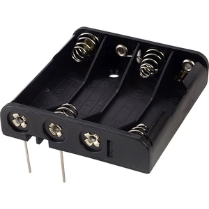 TRU COMPONENTS BH441P batériový držák 4x micro (AAA) póly kontaktu