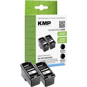 KMP Ink náhradný HP 339 kompatibilná Dual čierna H25D 1023,4021