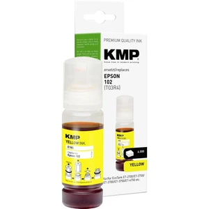 KMP Ink refill náhradný Epson 102, 102 EcoTank, T03R4, C13T03R440 kompatibilná  žltá E185 1642,0009