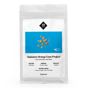 Kaffeebohnen 19 grams „Sumatra Orang Utan Project Espresso“, 1 kg