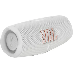 Prenosný reproduktor JBL Charge 5 biely prenosný reproduktor • výkon 40 W • hudba cez Bluetooth 5.1 • technológia JBL Original Pro Sound • PartyBoost 