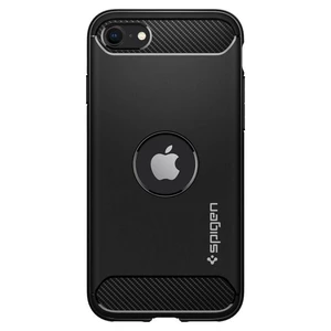 Kryt na mobil Spigen Rugged Armor na Apple iPhone SE 2020 (ACS00944) čierny kryt na mobilný telefón • určený na mobilný telefón Apple iPhone SE 2020 •