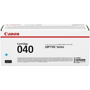 Toner Canon CRG 040 C, 5400 stran (0458C001) modrý Originální azurový toner Canon CRG-040. Pro tiskárny i-SENSYS LBP710Cx a LBP712Cx.

Výtěžnost až 54