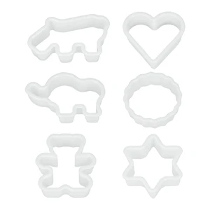 Sada 6 plastových vykrajovadiel Metaltex Cookie Cutters