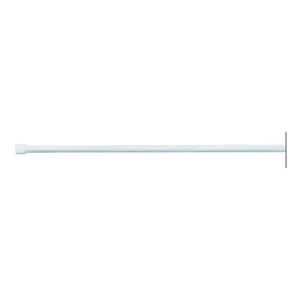 Biela tyč na sprchový záves s nastaviteľnou dĺžkou InterDesign, 198 - 275 cm