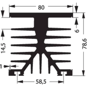 Fischer Elektronik SK 89 75 KL-SSR1 chladič 1.2 K/W (d x š x v) 80 x 75 x 87 mm