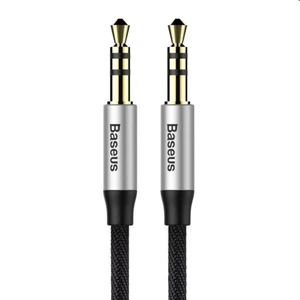 Baseus Yiven audio kábel AUX/AUX M30 1.5m, strieborný