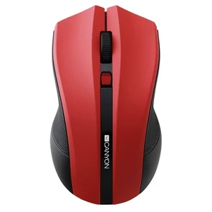 Myš Canyon CMSW05 (CNE-CMSW05R) červená bezdrôtová myš • optický senzor • rozlíšenie 800 / 1 200 / 1 600 DPI • 4 tlačidlá • USB 2.0 • vhodná pre obidv