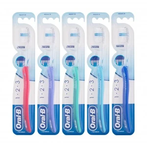 Oral-B 1-2-3 Indicator Medium 1 ks zubná kefka unisex