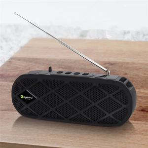 NewRixing NR-B7FMT Solar bluetooth 5.0 Subwoofer Outdoor Support TWS FM Radio TF Card HD Bass Stereo Portable Speaker wi