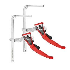 VEIKO 2PCS Alloy Steel Upgrade Quick Ratchet Track Saw Guide Rail Clamp MFT Clamp for MFT Table and Guide Rail System Wo
