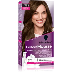 Schwarzkopf Perfect Mousse permanentná farba na vlasy odtieň 600 Light brown