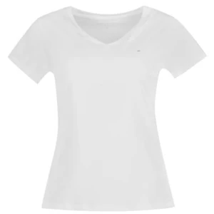 Wojas Basic Dámské Tričko V Bílé Barvě S Krátkým Rukávem