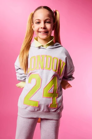 DEFACTO Girls Oversize Fit Hoodie Sweatshirt