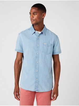 Light Blue Men's Denim Shirt Wrangler - Men's