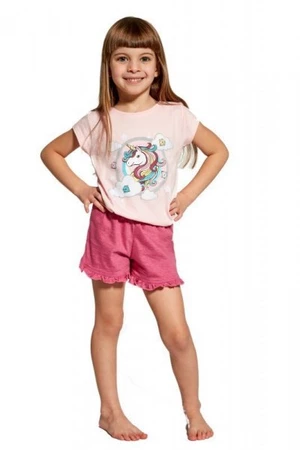 Cornette Unicorn 459/96 Dívčí pyžamo 98/104 růžová