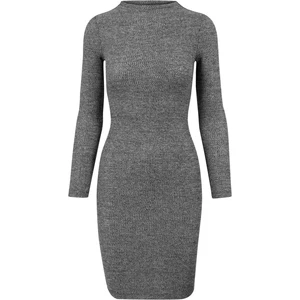 Women's ribbed dress URBAN CLASSICS - grey