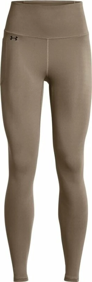 Under Armour Women's UA Motion Full-Length Leggings Taupe Dusk/Black M Fitness nohavice
