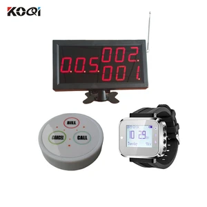 Easy To Used For Restaurant Tea House Wireless Calling Service Wireless Buzzer Bell System