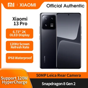 Global ROM Xiaomi 13 Pro 5G Smartphone Snapdragon 8 Gen 2 MIUI 14 4820mAh 120Hz 6.73'' Screen 120W Wireless Charge 50MP Camera