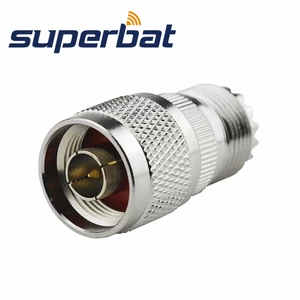 Superbat N-UHF Adapter N Male to UHF SO-239 Female Straight RF Coaxial Connector