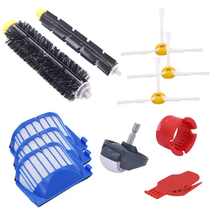 New AeroVac filter, side brush, bristles and flexible mixer agitator for irobot roomba 600 610 620 625 630 650 660