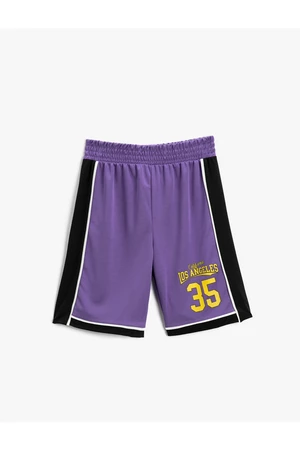Koton barevně blokované basketbalové šortky