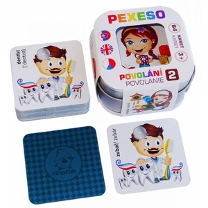 Pexeso Povolanie 64 kariet v plechovej krabičke