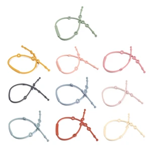 Y55B Silicone Chain Fastened Strap for Baby Pacifier Teething Clip Newborn Teether Chain Nipple Holder Nursing Accessories