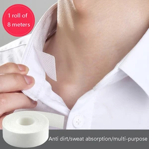 1PC Self Adhesive Collar Styling Tape Does Not Warp Shirt Neck Protector Pads Shirt Collar Support Collar Sweat-removing Pads