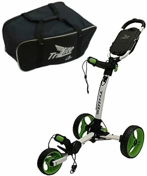 Axglo TriLite SET White/Green Manuální golfové vozíky