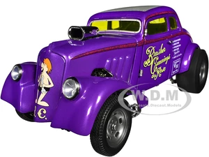 1933 Willys Gasser Purple "Brasher Cummings &amp; Rose" Limited Edition to 300 pieces Worldwide 1/18 Diecast Model Car by ACME
