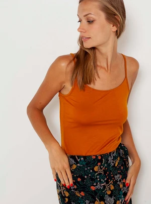 Orange Tank Top CAMAIEU - Women