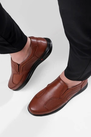 Ducavelli Lofor Genuine Leather Comfort Orthopedic Men's Casual Shoes, Dad Shoes, Orthopedic Shoes.