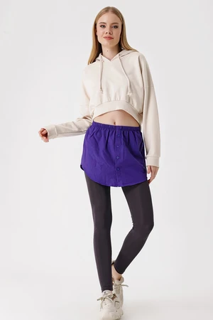 Bigdart 1888 Sweatshirt And Pullover Under Shirt Skirt - Purple