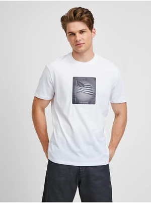 White Mens T-Shirt Armani Exchange - Men