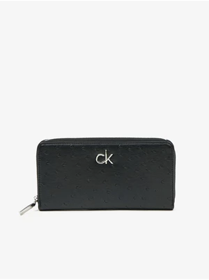 Černá dámská peněženka Calvin Klein Re-Lock Slim - Dámské