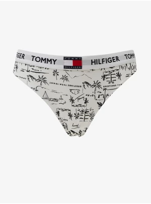 Černo-bílé vzorované kalhotky Tommy Hilfiger Underwear - Dámské