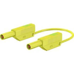 Stäubli SLK4075-E/N bezpečnostní měřicí kabely [lamelová zástrčka 4 mm - lamelová zástrčka 4 mm] zelená, žlutá, 2.00 m