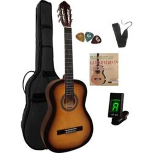 Sada koncertní kytary MSA Musikinstrumente C 25 Set Clip 4/4 sunburst vč. tašky