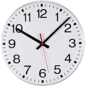 DCF nástěnné hodiny EUROTIME 55000, vnější Ø 300 mm, bílá