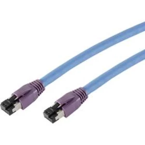 Síťový kabel RJ45 Smart 50.9103, CAT 8.1 , S/FTP, 1.50 m, modrá