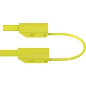 Stäubli SLK410-E/N bezpečnostní měřicí kabely [lamelová zástrčka 4 mm - lamelová zástrčka 4 mm] žlutá, 1.00 m