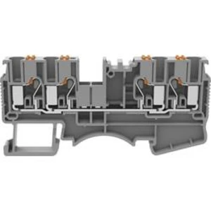 Průchodková svorka pružinové připojení Degson DS2.5-QU-01P-11-00A(H), šedá, 1 ks