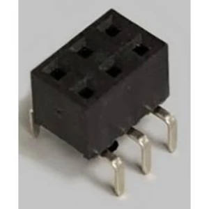 Zásuvková lišta BKL Electronic 10122229, řádky 2, kontakty na řádek 3, 1 ks