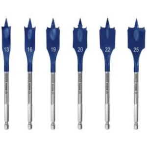 Sada frézovacích vrtáků do dřeva 13 mm, 16 mm, 19 mm, 20 mm, 22 mm, 25 mm Bosch Accessories 2608900333 šestihran 6 ks