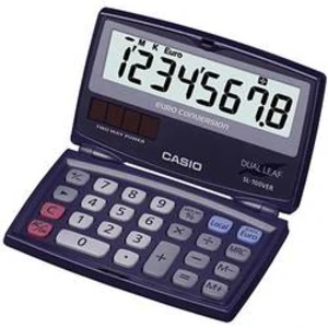 Casio SL-100VER kapesní kalkulačka modrá Displej (počet míst): 8 solární napájení, na baterii (š x v x h) 91 x 9.4 x 110.5 mm