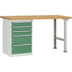 Dílenském COMBI model 7 s multiplex deska, Šxhxv = 2000 x 700 x 840 mm Manuflex WC5116.6011 WC5116.6011
